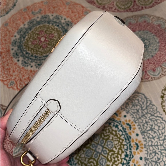 kate spade Pitter Patter 3d Heart White Puffy Leather Crossbody Bag - Picture 13 of 17